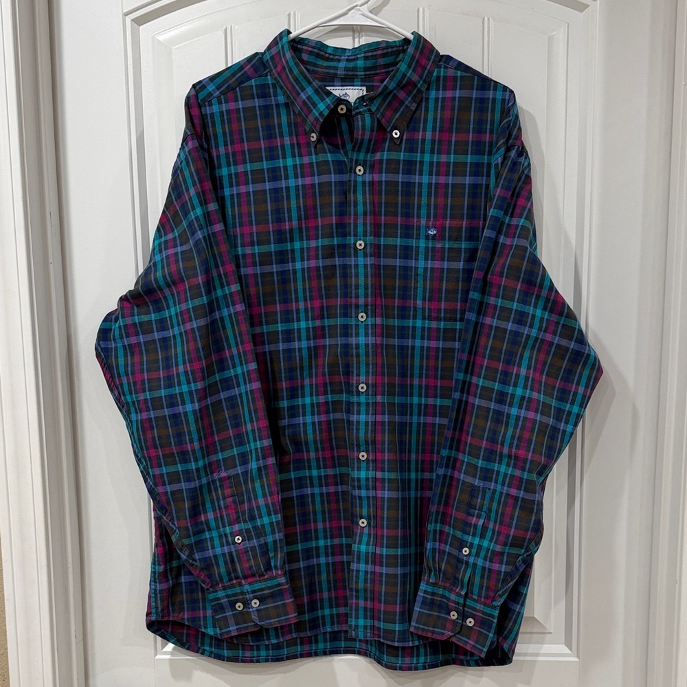 EUC Southern Tide Multicolor Plaid Button-Down Shirt
